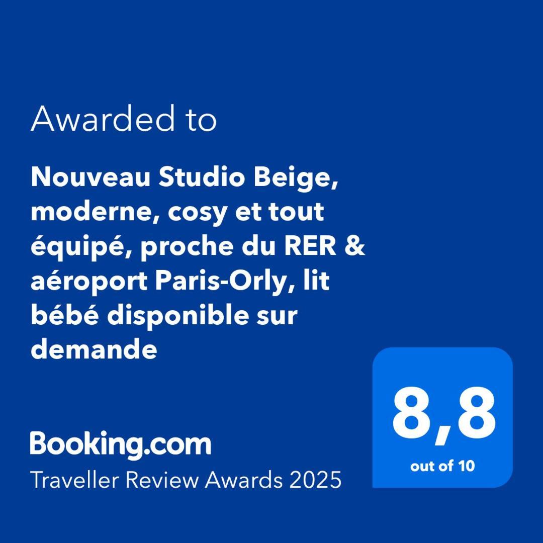 ויטרי-סור-סיין Studio Moderne Et Tout Equipe, Proche Du Rer, Paris & Aeroport D'Orly En 20 Min, Lit Bebe Sur Demande מראה חיצוני תמונה